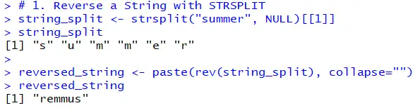 Reverse a String with STRSPLIT