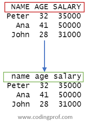 Change Case of Column Name in R to Lowercase