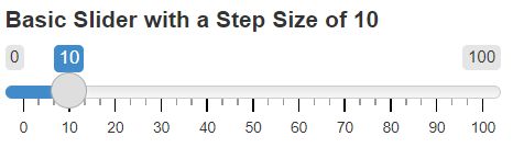 How to Define the Step Size of a Slider